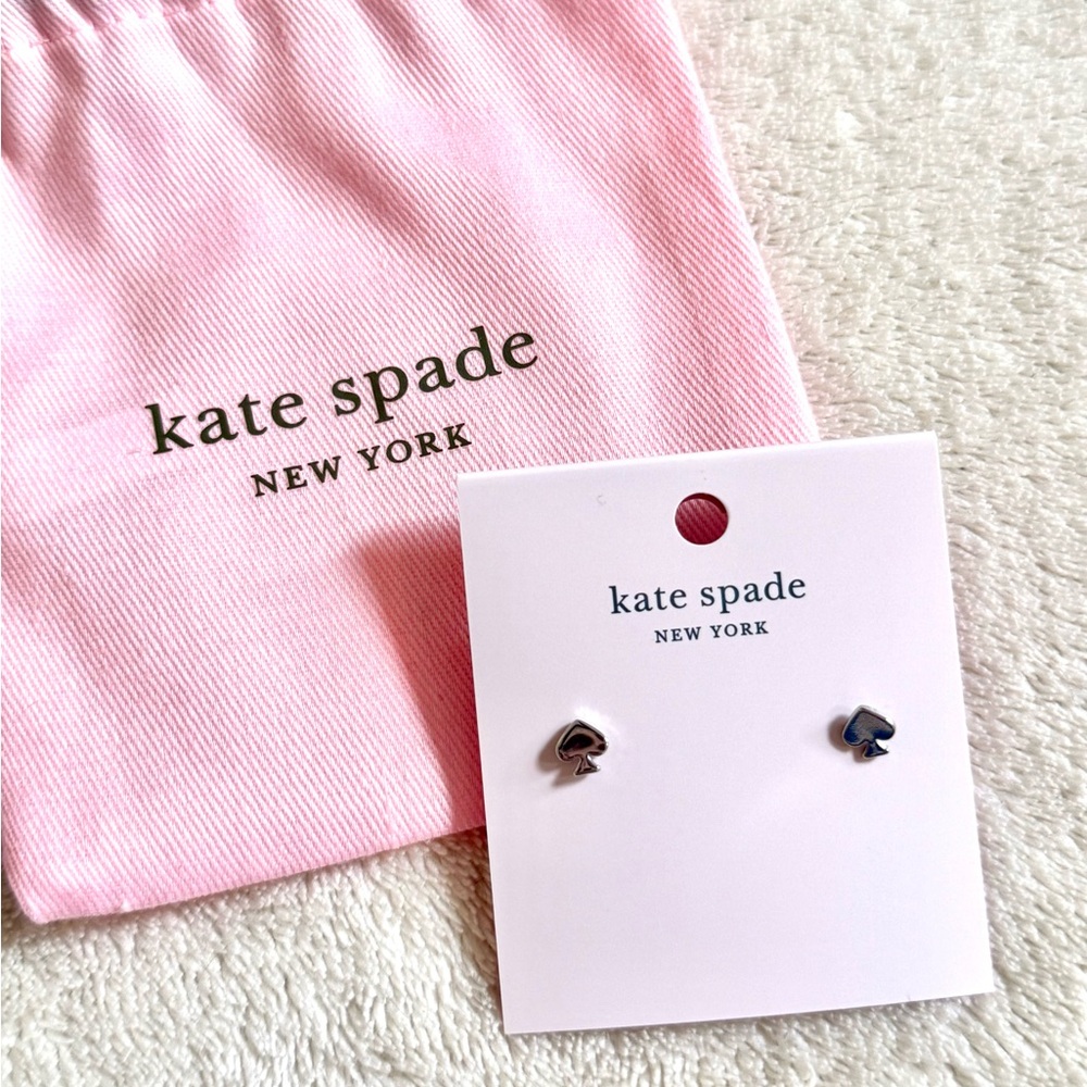 NWT Signature Kate Spade: Spade Mini Stud Earrings - Picture 3 of 4